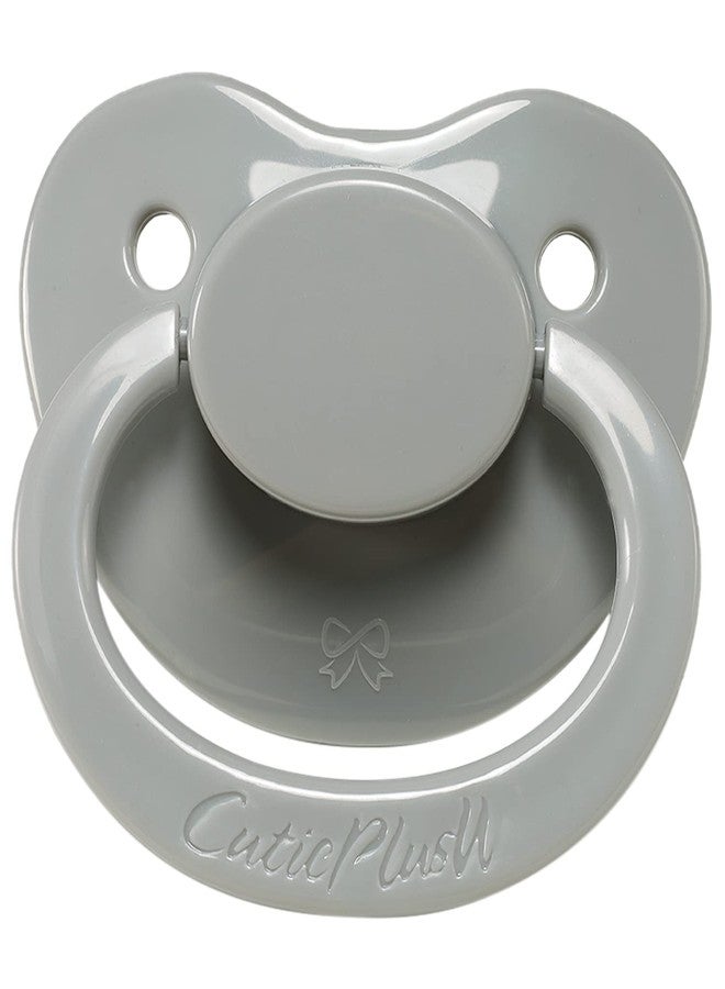 CutiePlusU Adult Sized Pacifier Large Shield Gray 3 Pack - Image 2